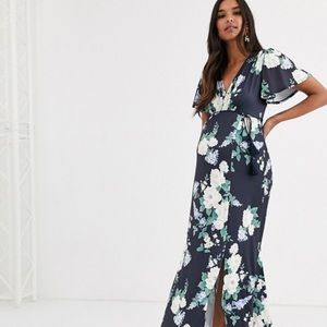Floral maternity dress